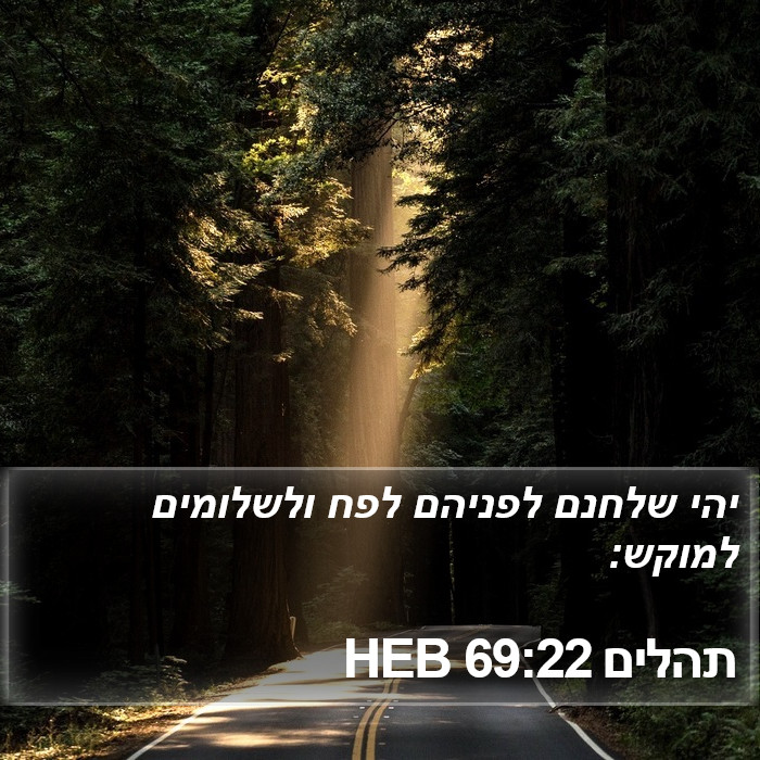 תהלים 69:22 HEB Bible Study