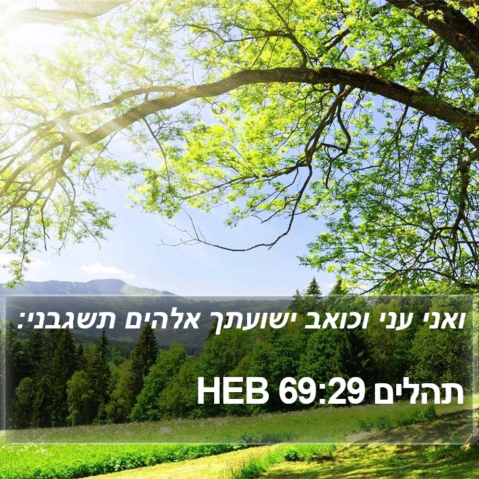 תהלים 69:29 HEB Bible Study