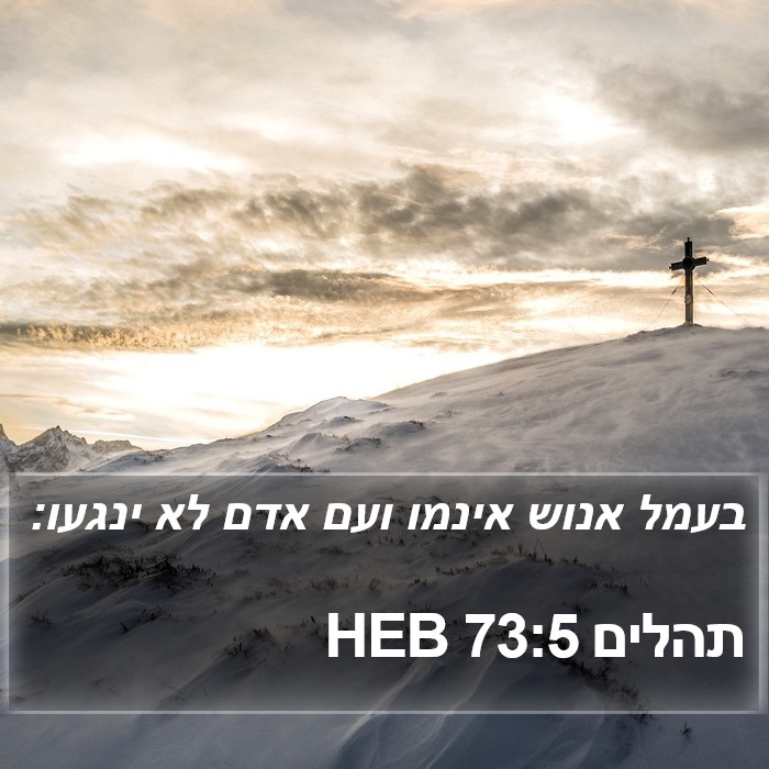 תהלים 73:5 HEB Bible Study