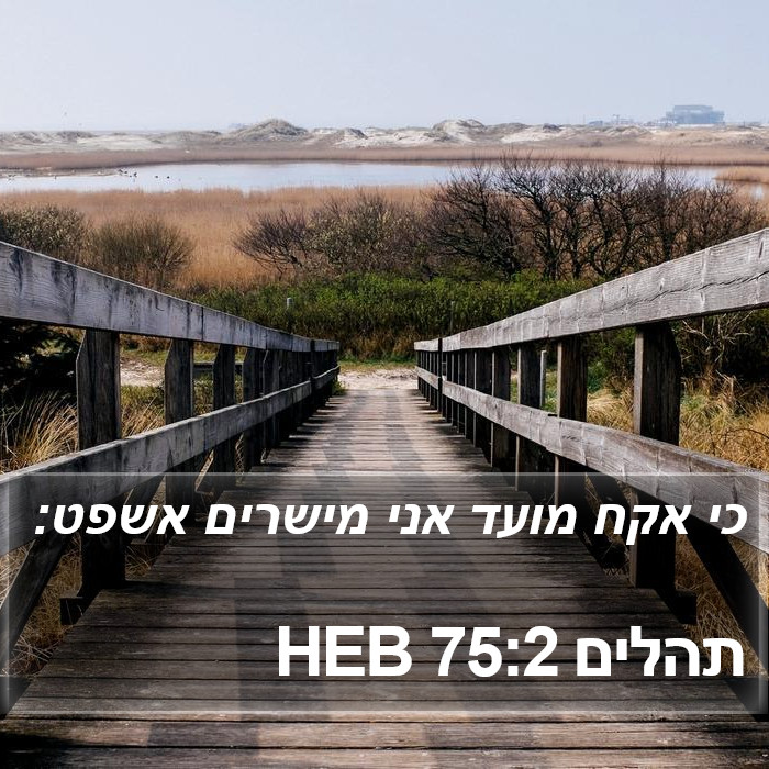 תהלים 75:2 HEB Bible Study