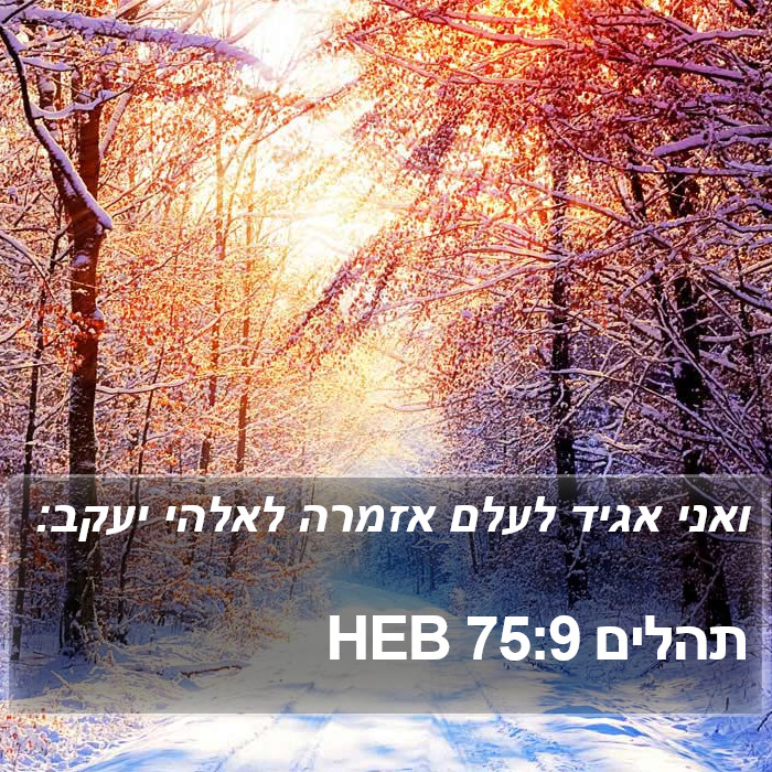 תהלים 75:9 HEB Bible Study