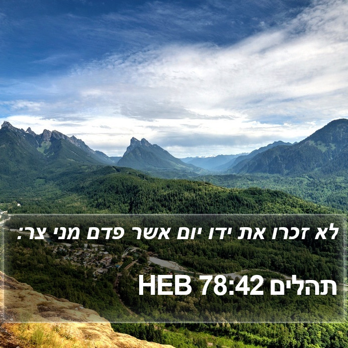 תהלים 78:42 HEB Bible Study