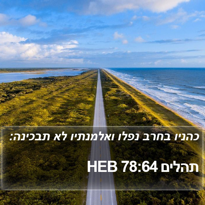 תהלים 78:64 HEB Bible Study