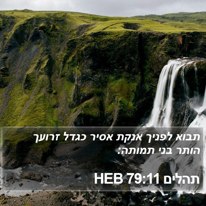 תהלים 79:11 HEB Bible Study