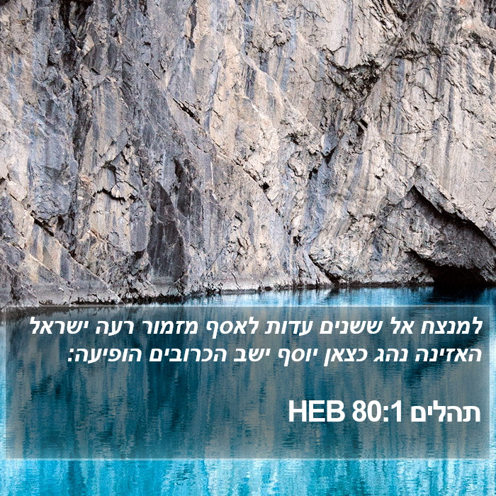 תהלים 80:1 HEB Bible Study