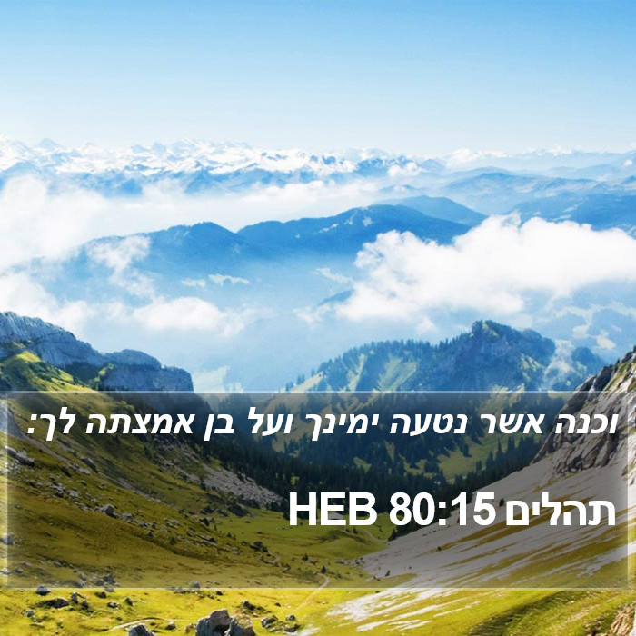 תהלים 80:15 HEB Bible Study