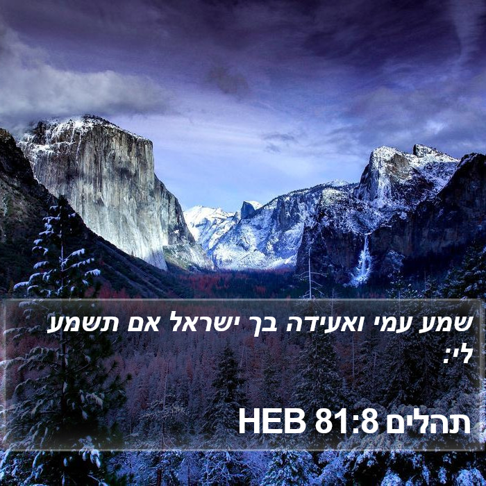 תהלים 81:8 HEB Bible Study