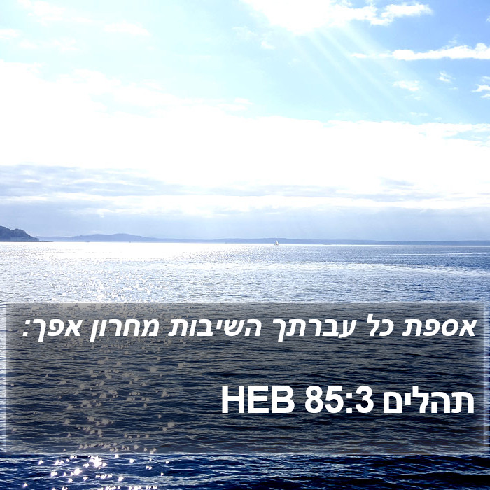 תהלים 85:3 HEB Bible Study