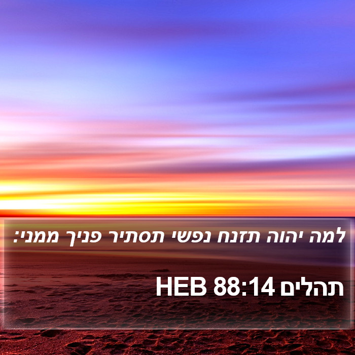 תהלים 88:14 HEB Bible Study