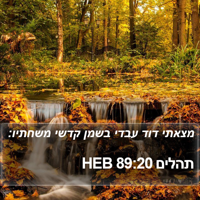 תהלים 89:20 HEB Bible Study