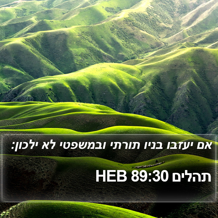 תהלים 89:30 HEB Bible Study