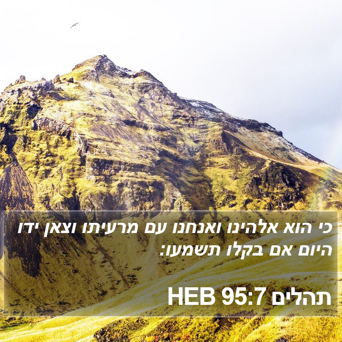 תהלים 95:7 HEB Bible Study