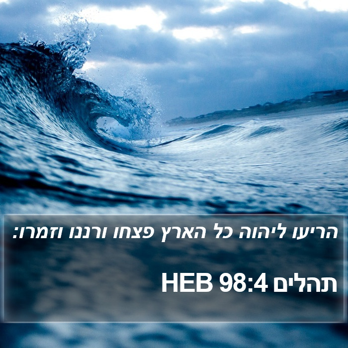 תהלים 98:4 HEB Bible Study