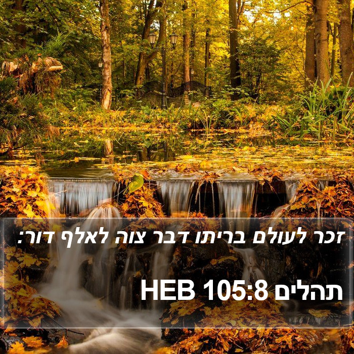 תהלים 105:8 HEB Bible Study