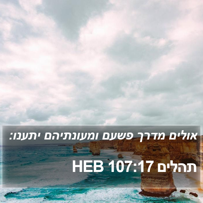 תהלים 107:17 HEB Bible Study