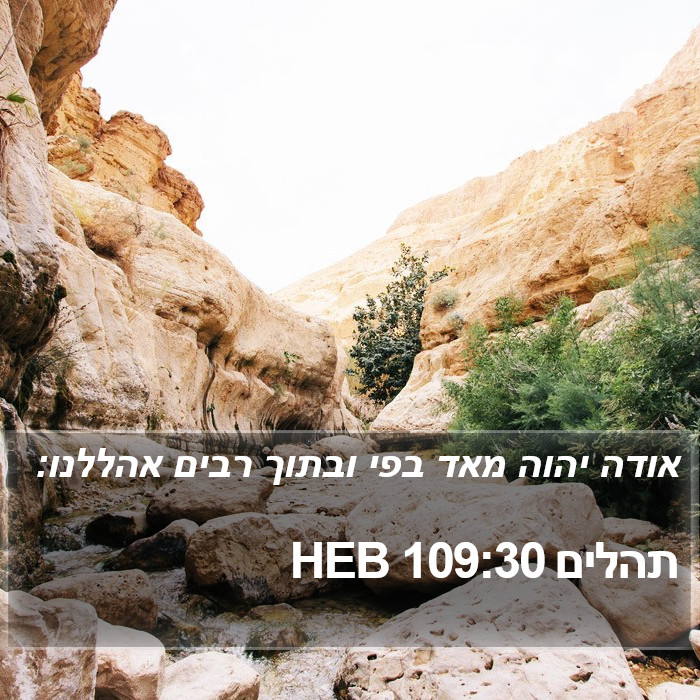 תהלים 109:30 HEB Bible Study