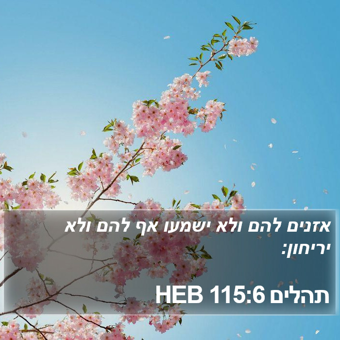 תהלים 115:6 HEB Bible Study