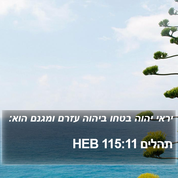 תהלים 115:11 HEB Bible Study