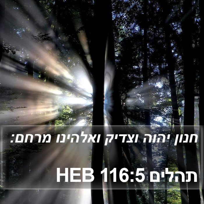 תהלים 116:5 HEB Bible Study