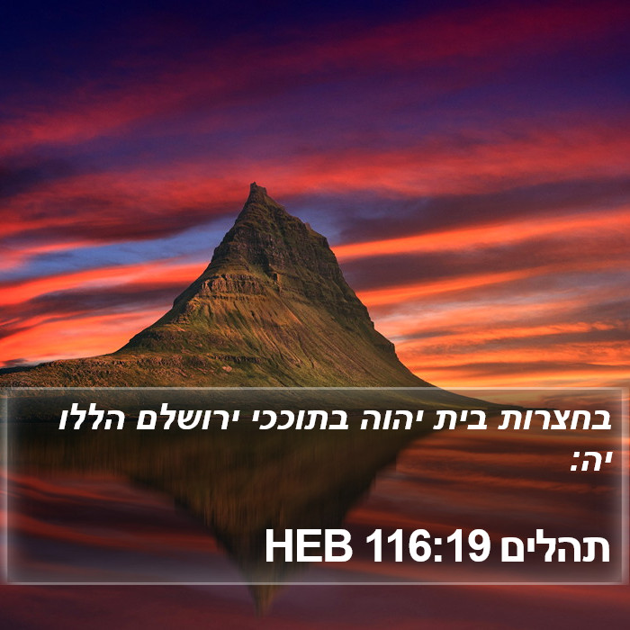 תהלים 116:19 HEB Bible Study