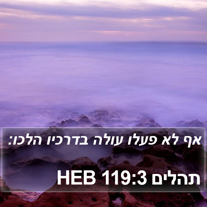 תהלים 119:3 HEB Bible Study