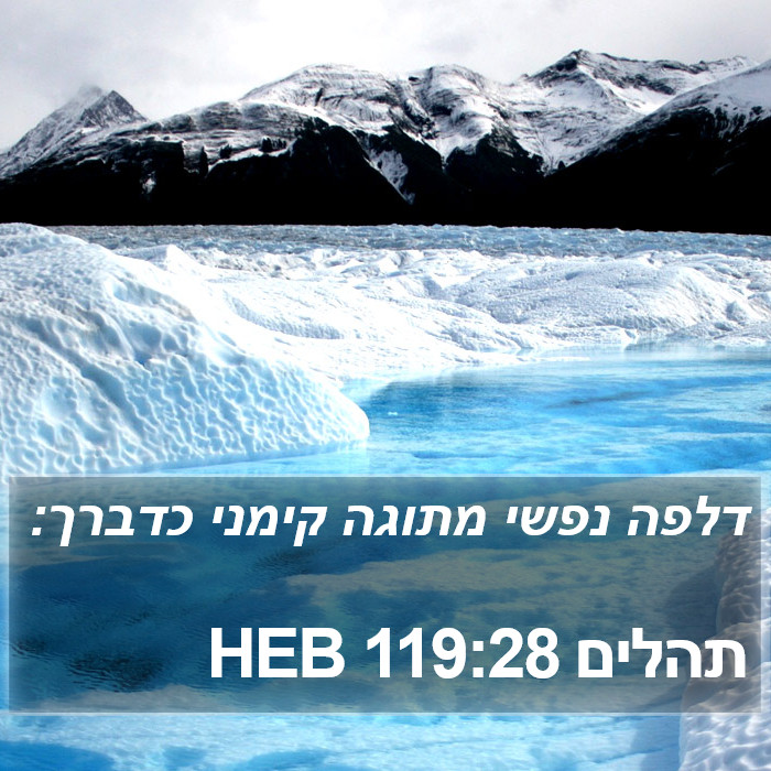 תהלים 119:28 HEB Bible Study