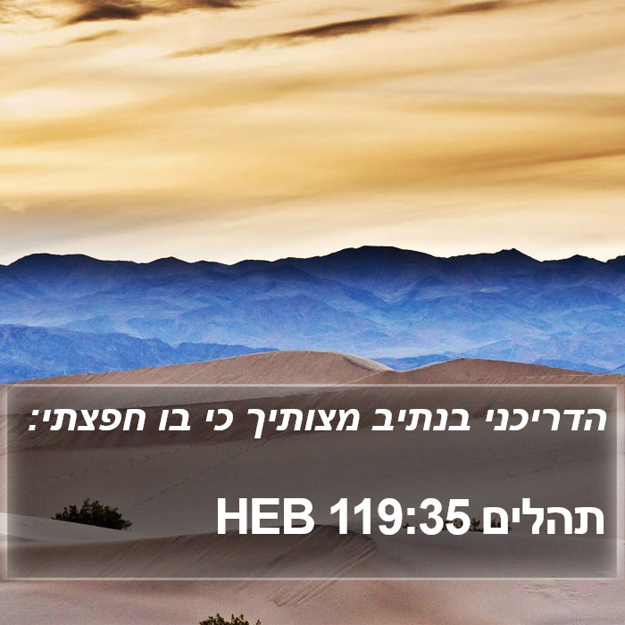 תהלים 119:35 HEB Bible Study