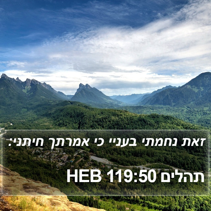 תהלים 119:50 HEB Bible Study