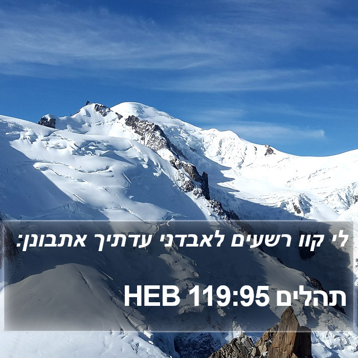 תהלים 119:95 HEB Bible Study