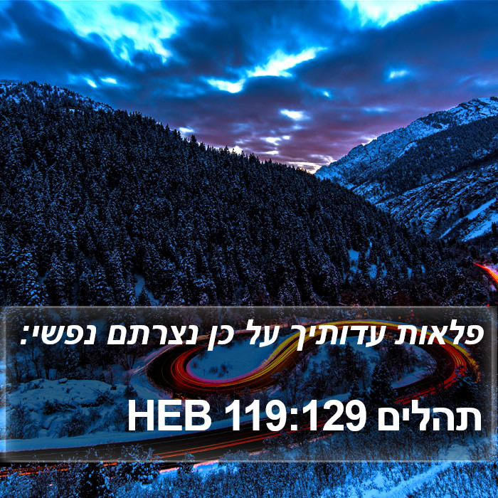 תהלים 119:129 HEB Bible Study