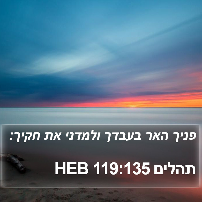 תהלים 119:135 HEB Bible Study