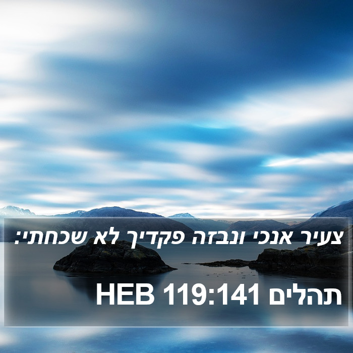 תהלים 119:141 HEB Bible Study