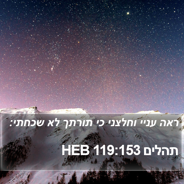 תהלים 119:153 HEB Bible Study