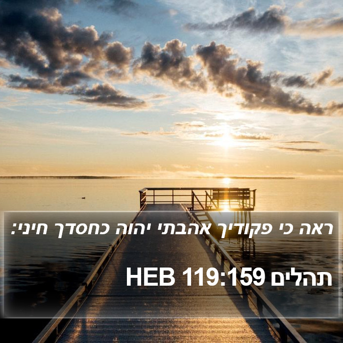 תהלים 119:159 HEB Bible Study