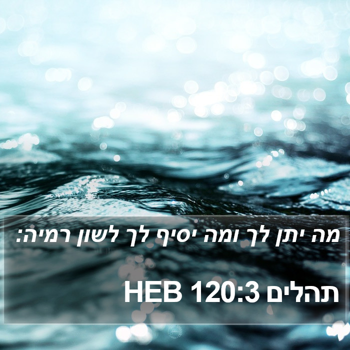 תהלים 120:3 HEB Bible Study