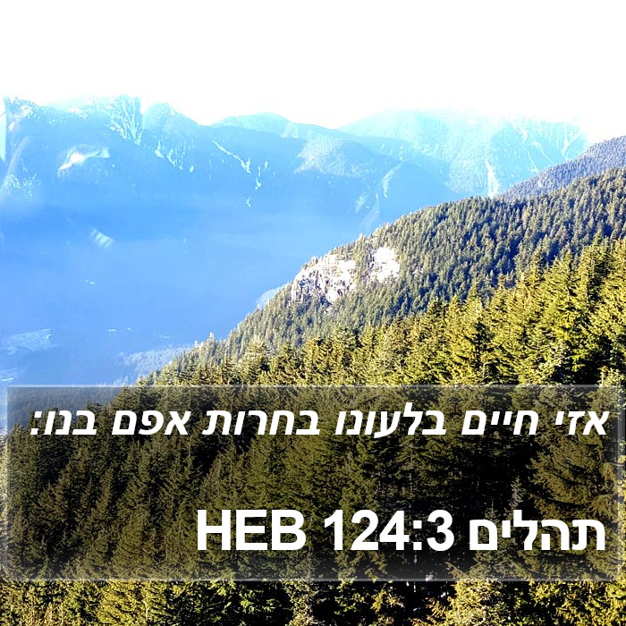 תהלים 124:3 HEB Bible Study