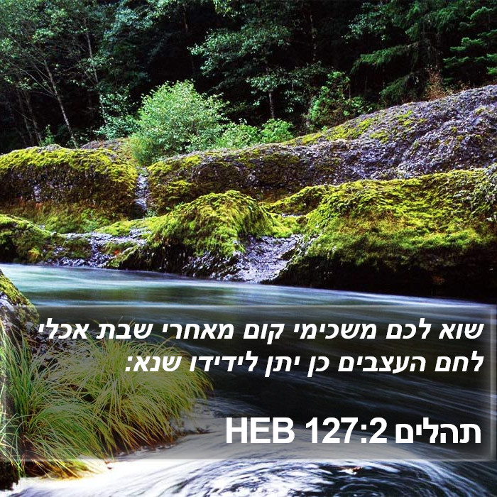 תהלים 127:2 HEB Bible Study