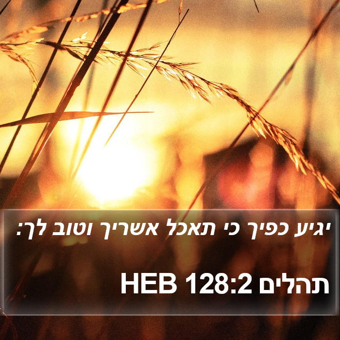 תהלים 128:2 HEB Bible Study