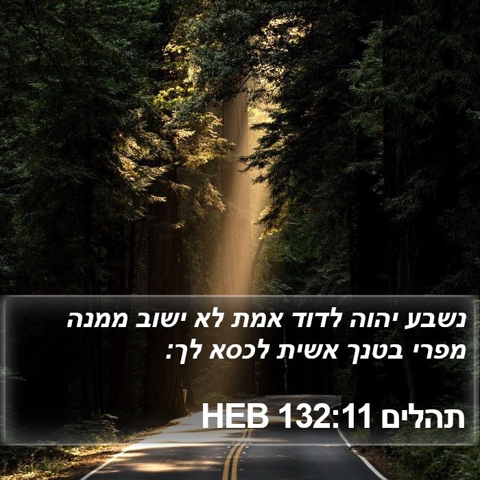 תהלים 132:11 HEB Bible Study