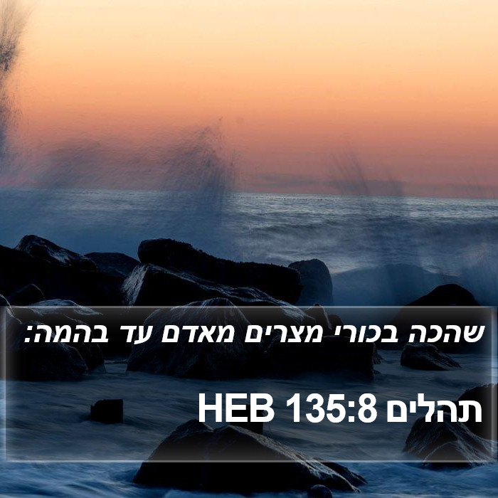 תהלים 135:8 HEB Bible Study