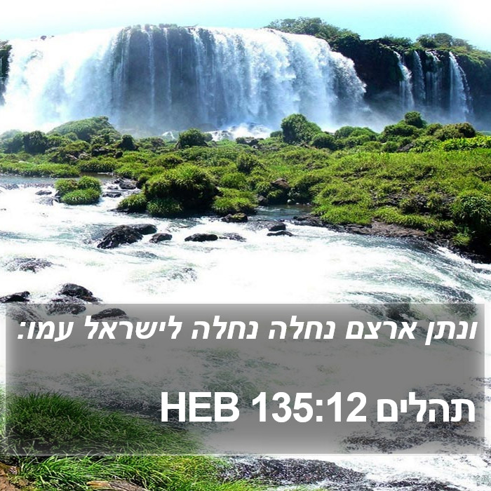 תהלים 135:12 HEB Bible Study