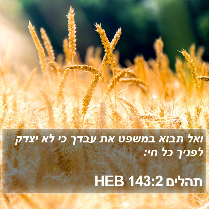 תהלים 143:2 HEB Bible Study