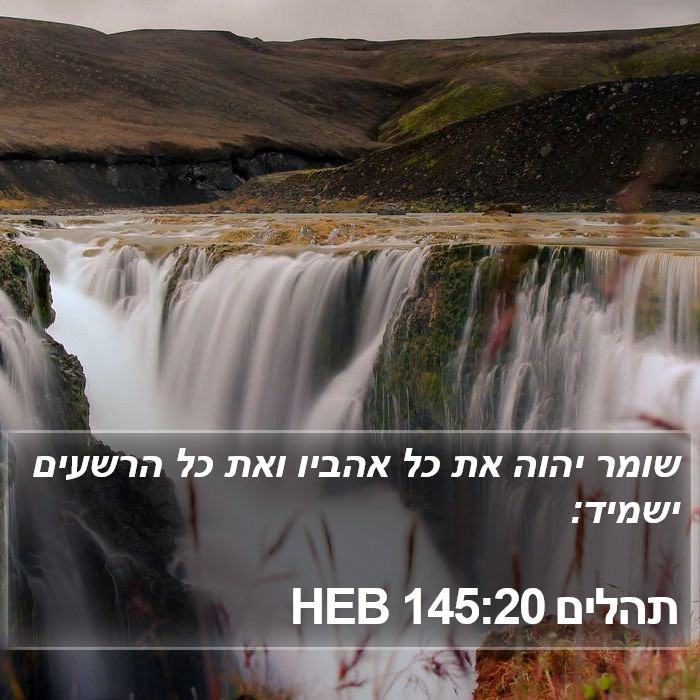 תהלים 145:20 HEB Bible Study