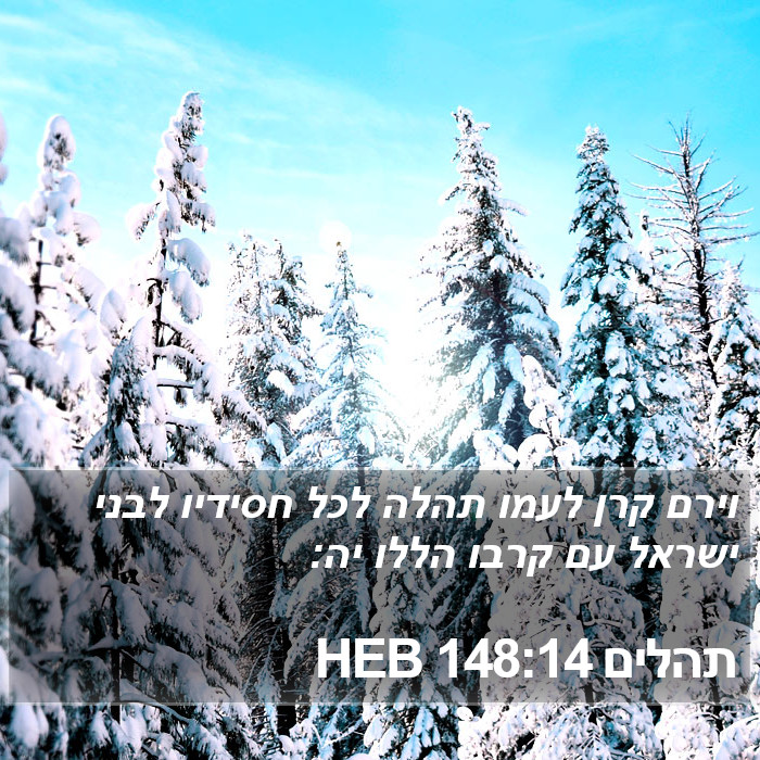 תהלים 148:14 HEB Bible Study