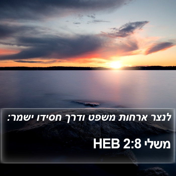 משלי 2:8 HEB Bible Study