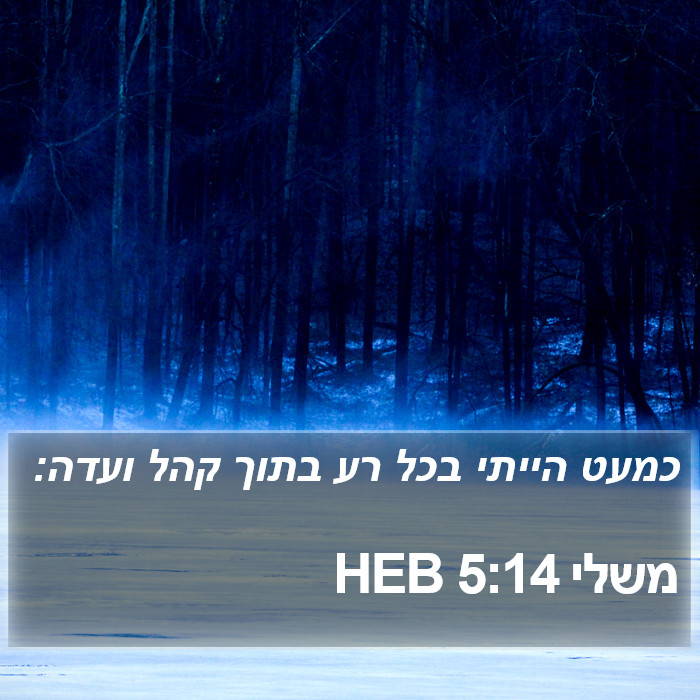 משלי 5:14 HEB Bible Study