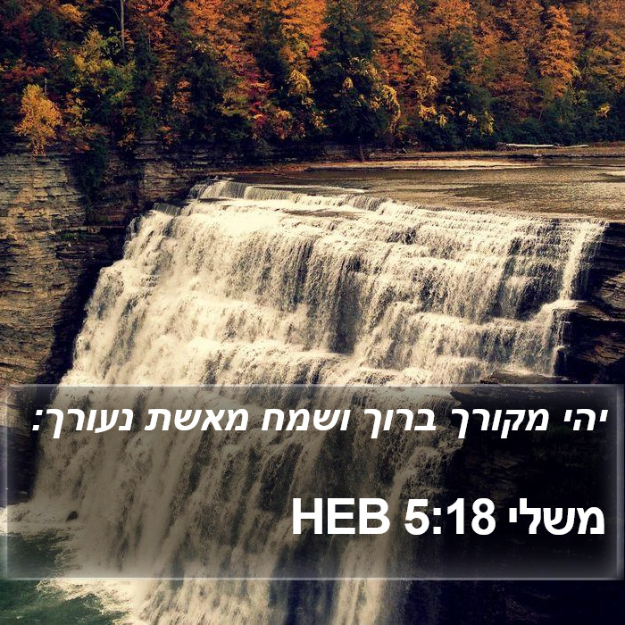 משלי 5:18 HEB Bible Study