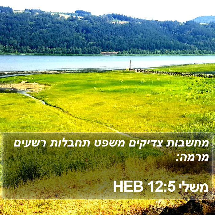 משלי 12:5 HEB Bible Study