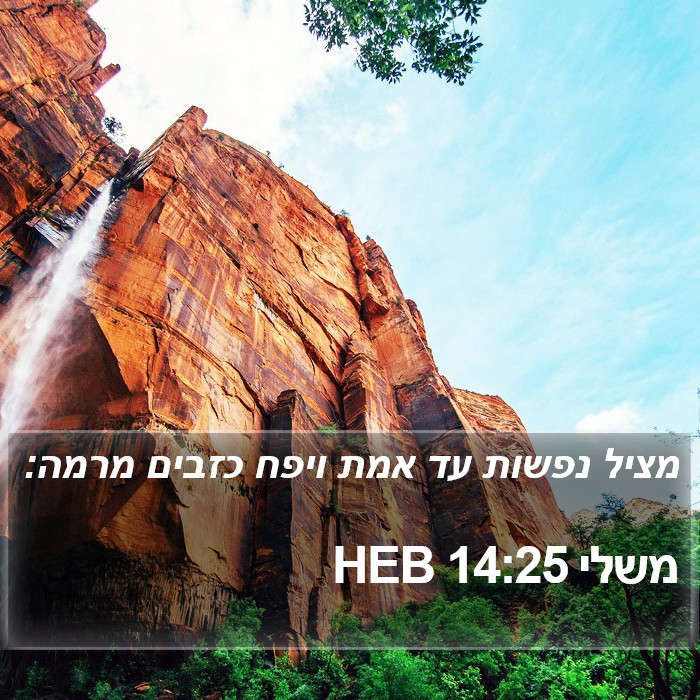 משלי 14:25 HEB Bible Study