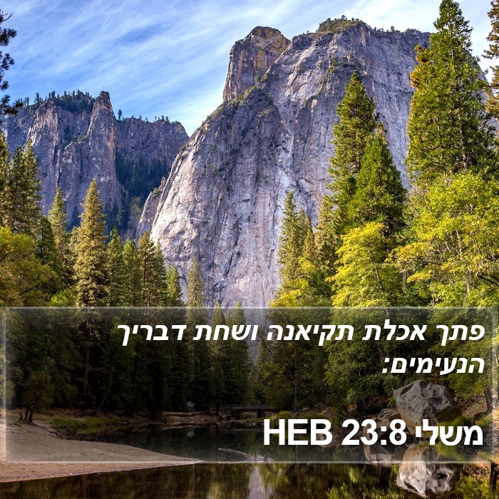 משלי 23:8 HEB Bible Study